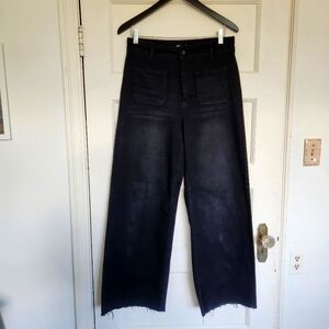 Oat Wide Leg Pants With Front Pockets Size 8